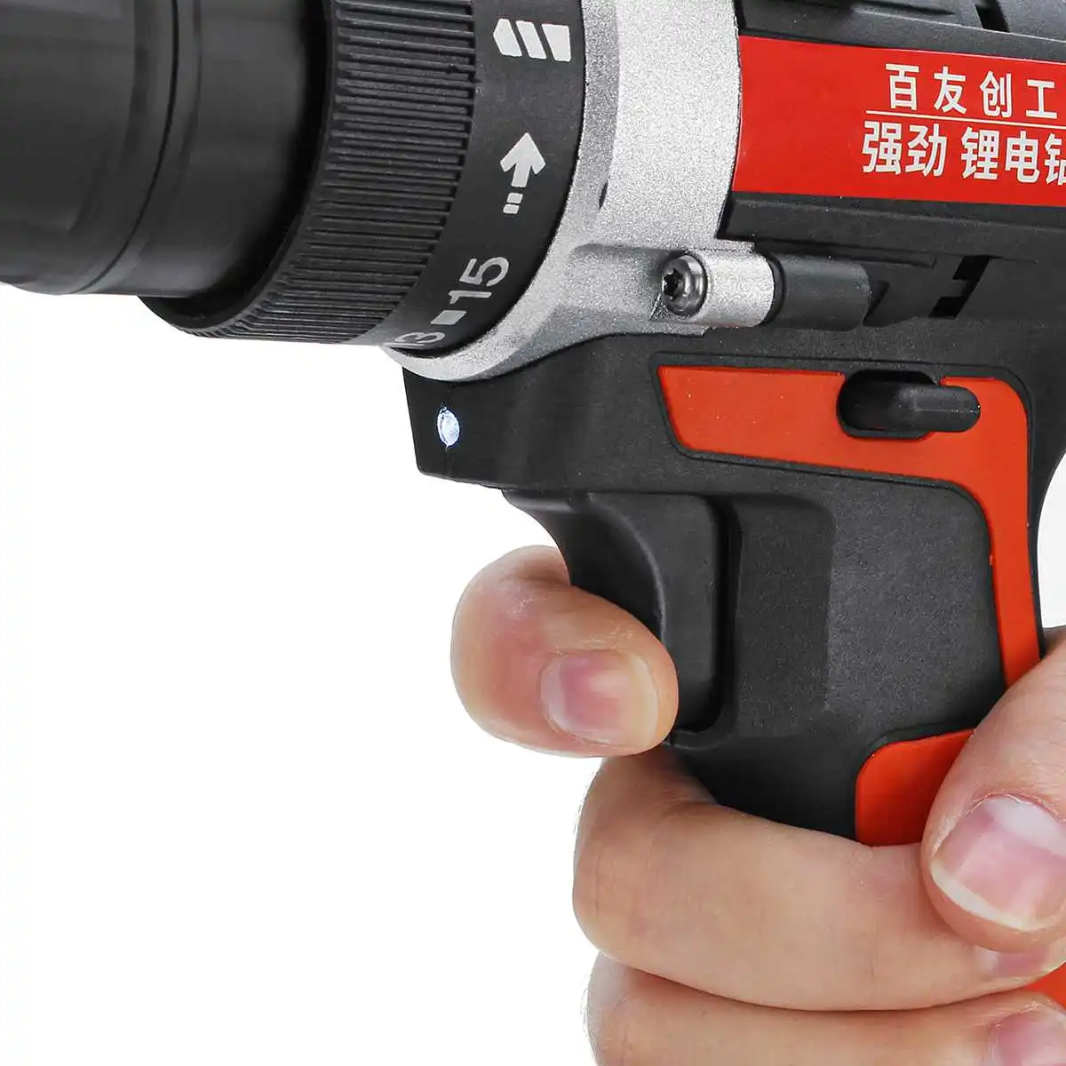 12V/24V Cordless Power Drill Lithium Battery Power Drill Cordless Rechargeable Portable Double-Spee