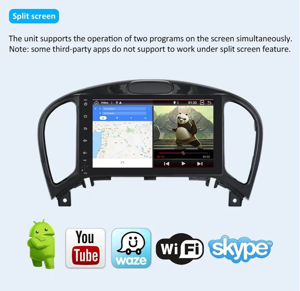 Clearance Bosion For nissan juke 2012 Android 9.0 Car GPS Radio Player for 2 din Universal with core Core Auto Stereo Multimedia Headunit 4