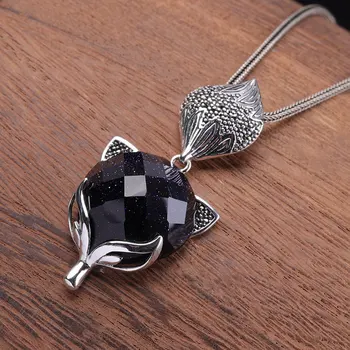 

Character silver S925 sterling silver jewelry Thai silver women's new sweater in autumn and winter