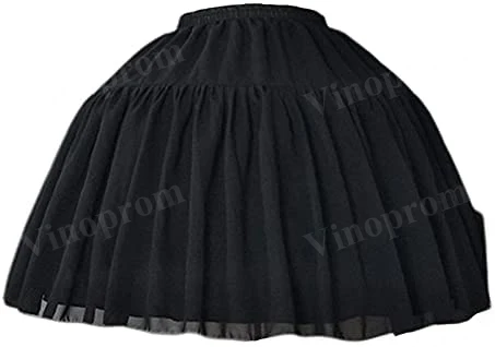 Women Girls Crinoline Petticoat 2 Hoops Skirt Chiffon Ball Gown Short Half Slip Underskirt For Lolita Cosplay petticoat skirt petticoat underskirt wedding underskirt lolita petticoat wedding petticoat