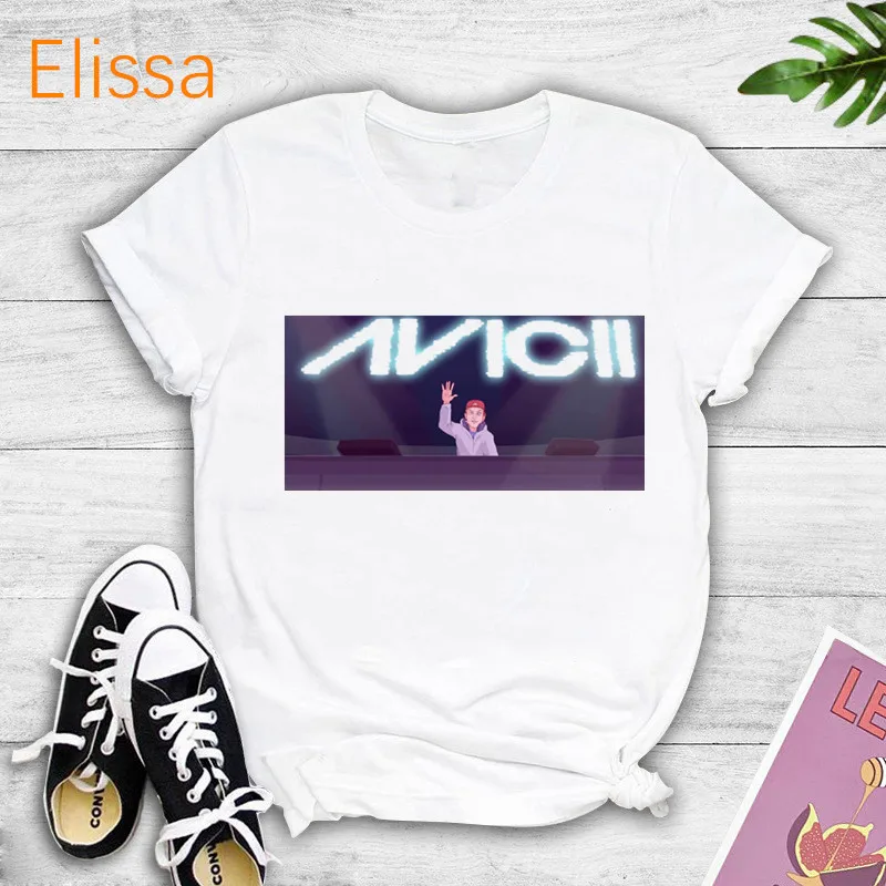 Avicii Dj R.I.P 1989-2018 Wake Me Up DJ fans Music T Shirts Summer Casual Women's T-shirt Girl Tshirt Female Tops Tees Streetwea