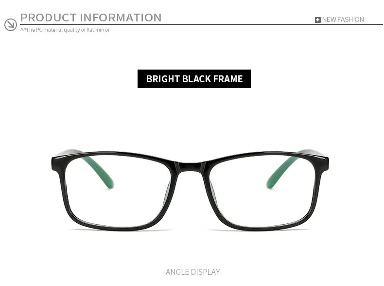 Женская оправа для очков в стиле ретро Женская квадратная рамка для очков прозрачный объектив черные очки Рамка дикая