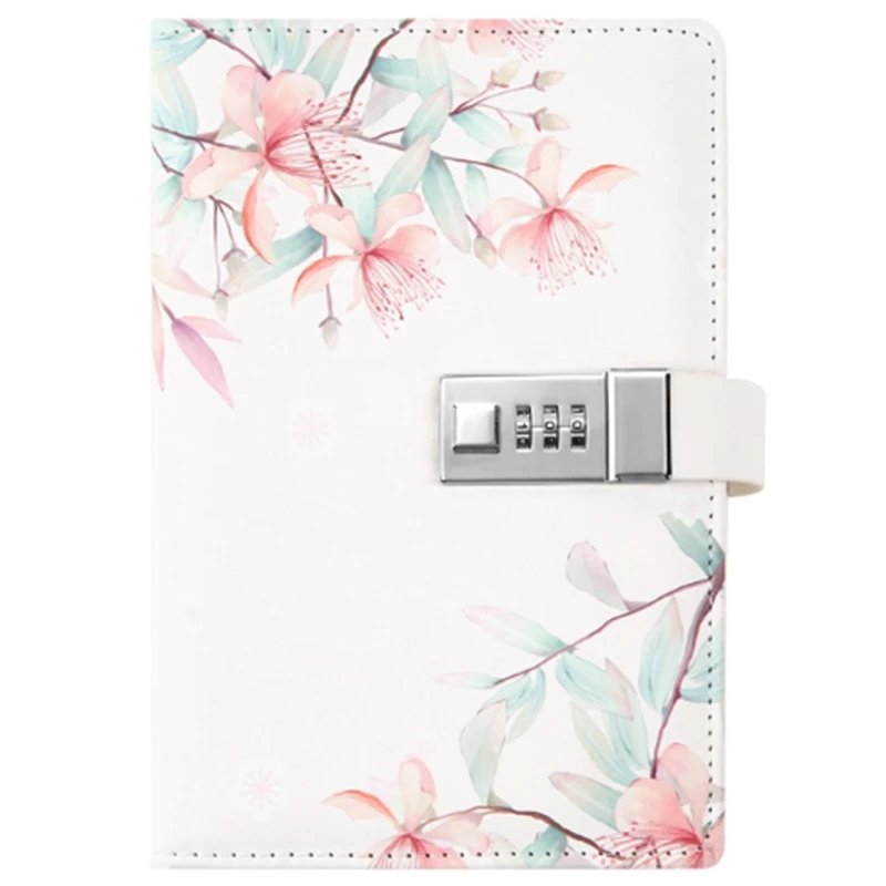 

Notepad Sub-Notebook Diary with Lock Hand Book Password Lock Notebook Travel Planner Journal Student Girl Code Lock Note Books O