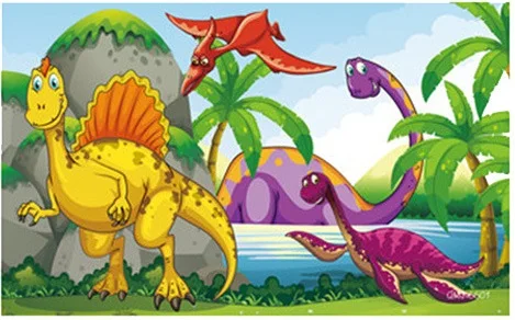 Dinosaur Puzzle Мультфильм привлекательная яйцо динозавра печатных деревянные головоломки игрушки для детей Обучающие головоломки для детей Подарок Brinquedo - Цвет: Dinosaur Puzzle