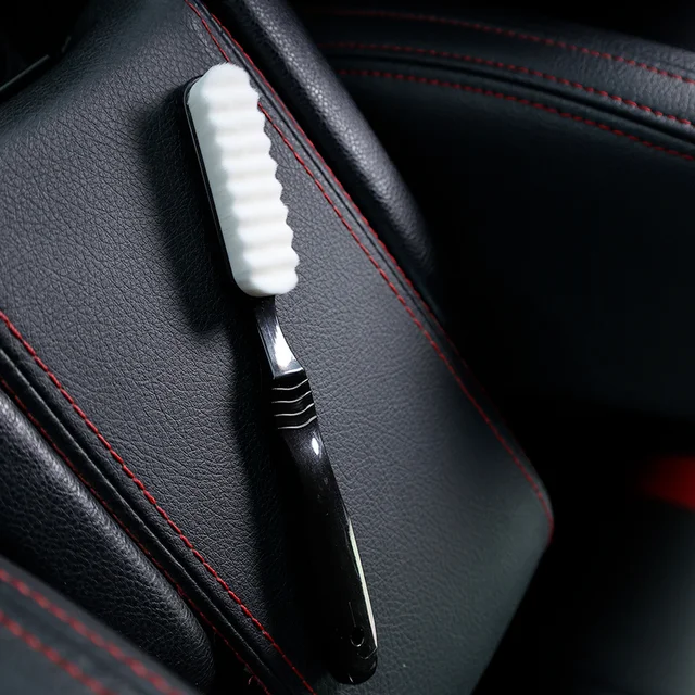 Professional-quality brush for car interior cleaning