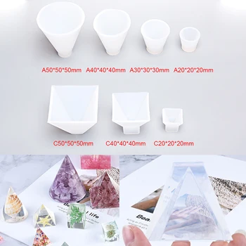 

New DIY Silicone Pendant Mold Jewelry Making Cube Casting Resin Mould Craft Tool