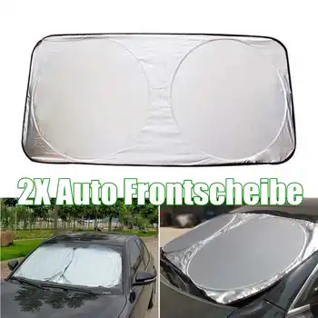 

150x80cm Foldable Car Front Windshield Visor Cover Sunshades UV Protection Shields Film Reflective Block Shields Car-styling