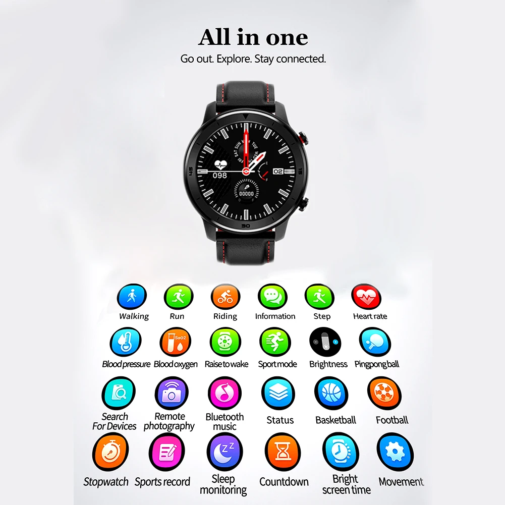 DT78 умный спортивный браслет для Android и iOS Smartwatch пульсометр кровяное давление монитор здоровья водонепроницаемые Bluetooth часы