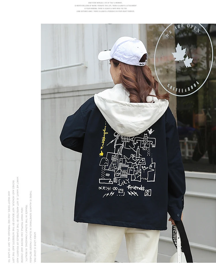 2013# Photo Shoot Hooded Shirt Women's New Style Korean-style Students Loose Casual Long-sleeved Shirt Jacket