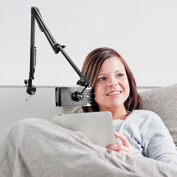 

Adjustable Long Arm Lazy Phone Holder Flexible Desktop Bed Tablet Clip Telescopic Claw For Mobile Phone Holder Lazy Holder