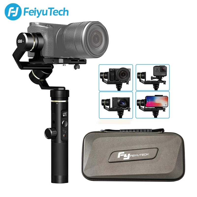 FeiyuTech Feiyu G6 Plus камера Gimbal смартфон стабилизатор для беззеркальной камеры s Gopro Hero 7 6 5 sony RX0 iphone samsung s8