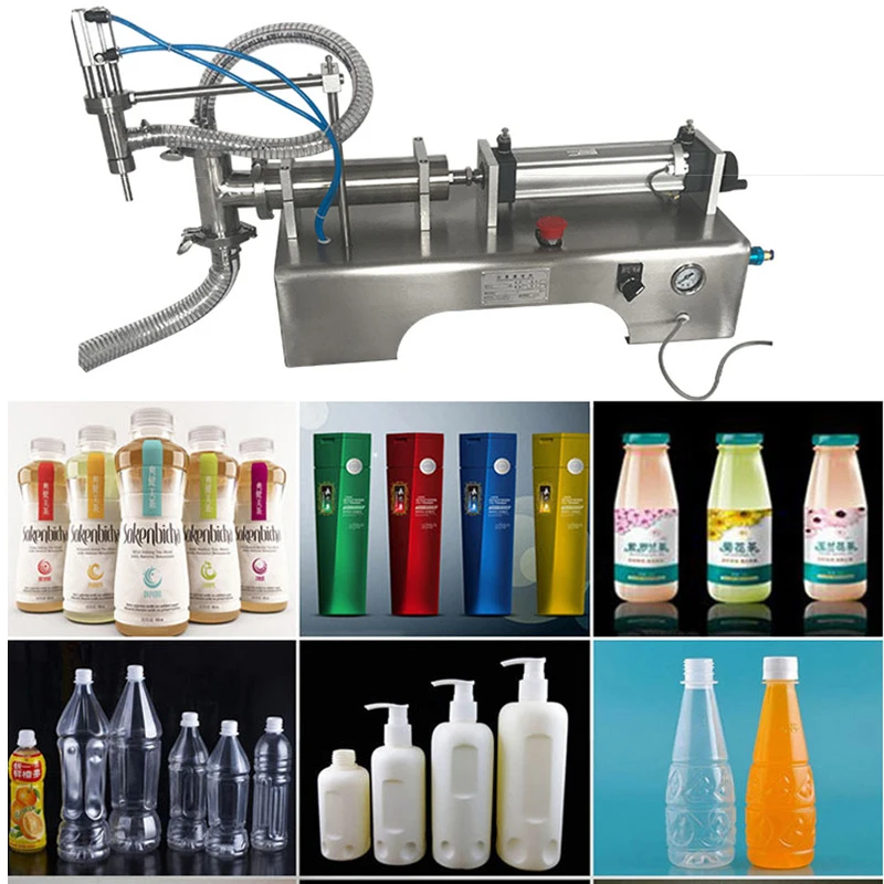 

Detergent Disinfectant Self-priming Single Head Pneumatic Horizontal Liquid Filling Machine Stainless Steel Automation Equipment