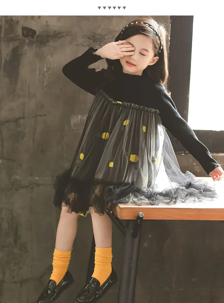 Детские платья для девочек; платье-свитер; хлопковая трикотажная одежда для девочек; модные высококачественные детские платья; костюм принцессы
