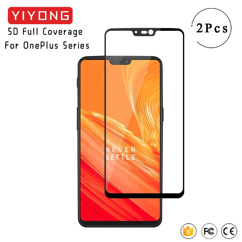 Yiyong 9d Full Cover Oneplus 3t 5t 6t Tempered Glass One Plus 7 5 6 T 5t 6t Screen Protector For