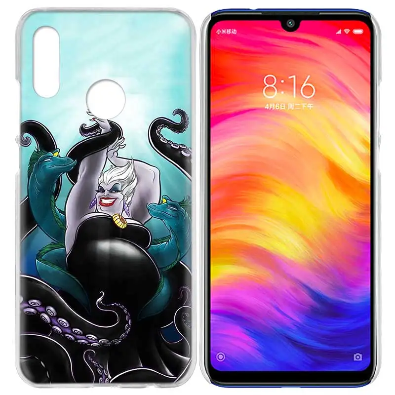 08 Чехол для Xiaomi Redmi Note 7 7A фотоаппаратов моментальной печати 7S 6 6A 5 Y3 K20 mi 8 до 9 лет CC9 CC9E A1 A2 A3 играть F1 Lite Pro Plus Урсула, Русалочка - Цвет: 08