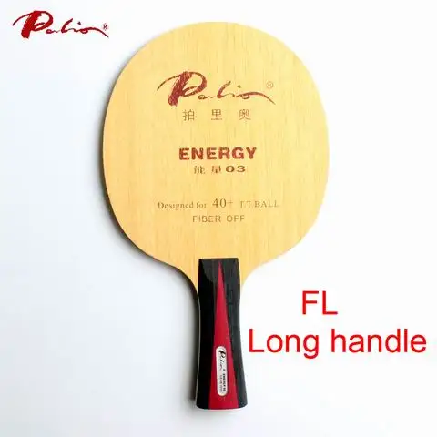 FL long handle Palio energy 03 лезвие для настольного тенниса специально для 40+ материал ракетка для настольного тенниса игровая петля и быстрая атака 9ply - Цвет: FL long handle