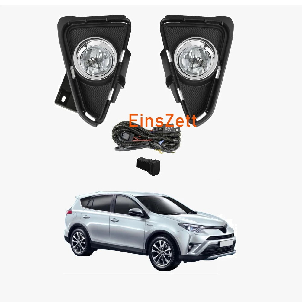 1 комплект Противотуманные фары Дневные Фары Светильник в сборе для Toyota RAV4 2016 ~ 2018