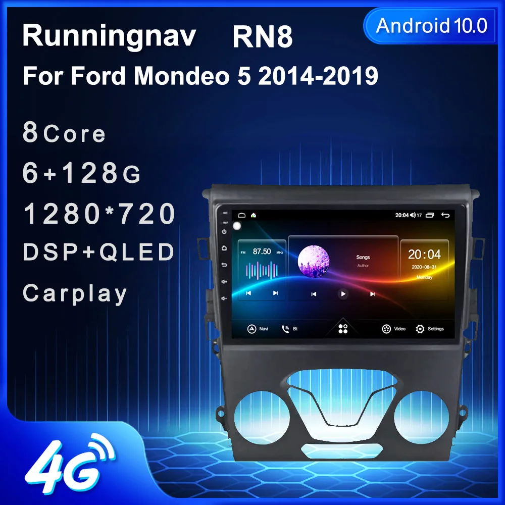 4G LTE Android 10 1 для Ford Mondeo 5 2014 2015 2016 2019 Автомагнитола мультимедийный видеоплеер