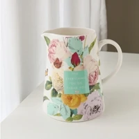 Керамическая идиллическая Роза яркого цвета узор горшок для воды/чайник/кувшин/ваза для цветов - Цвет: Colorful Roses
