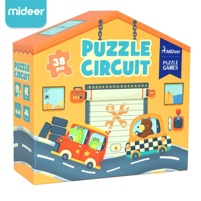

MiDeer Mi Deer Children Joint Educational Double-Sided Traffic Ring Camera Track Baby Jigsaw Puzzle GIRL'S And BOY'S 3-6-Year-Ol