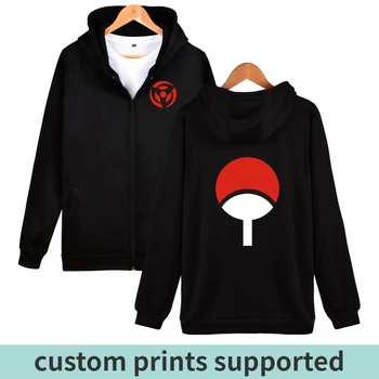 

kpop Naruto Classic Japanese Cartoon Hoodie Sweatshirt Men's Black Anime Hoodie Men's Naruto Uchiha Sharingan Clothes