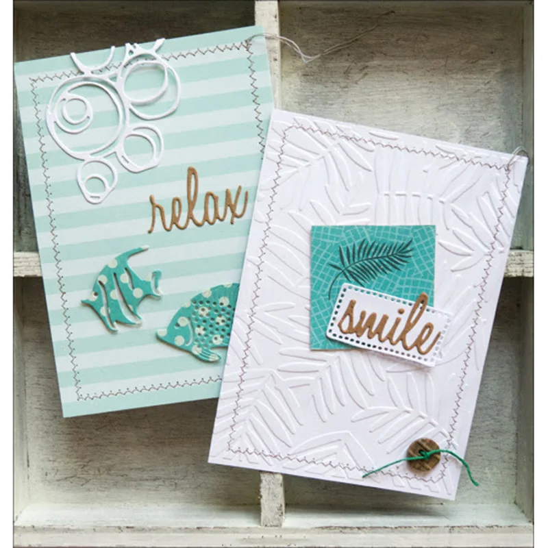 paperartandco Minialbum tropical vibes word script sizzix -3110877