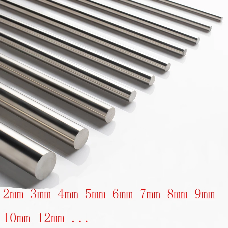 303 Stainless Steel Rod 2mm-16mm linear shaft metric round rod 400mm Long