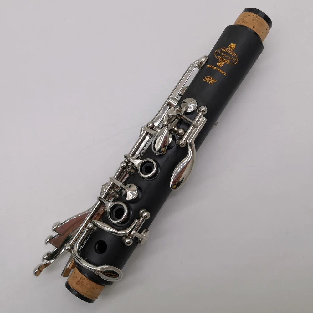 New De Xin Professional Bb Clarinet RC Bakelite Clarinets Nickel Silver Key Musical Instruments Case Mouthpiece Reeds