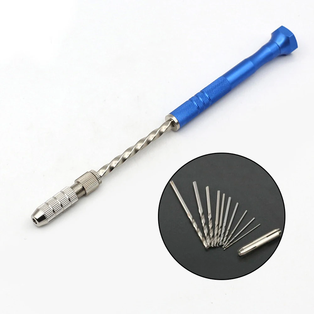 Hand Push Drill Pin Vise Chuck Micro Bits Set 0.5-3mm | Инструменты
