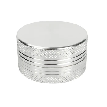 

MOONKING 50mm two layers silver cheap portable tobacco weed grinder herb