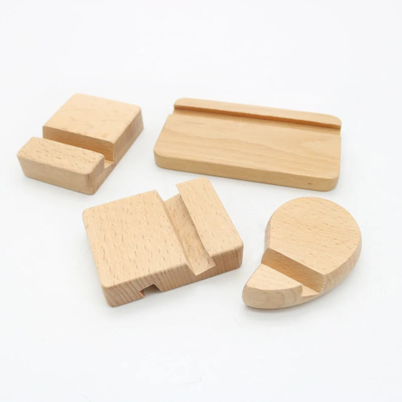 

Wooden Mobile Phone Stand Universal Phone Holder Stands For iPhone For Samsung Pad Tablet Stand Desk Phone Rack 8*6*2cm
