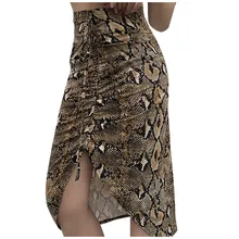 *#Best Price Bodycon Women Leopard Skirt Slim Wrap Snake Print High Waist Skrit Womens Fork In Front Lace Up Pencil Skirt Clubwear *#Best Price Bodycon Women Leopard Skirt Slim Wrap Snake Print High Waist Skrit Womens Fork In Front Lace Up Pencil Skirt Clubwear