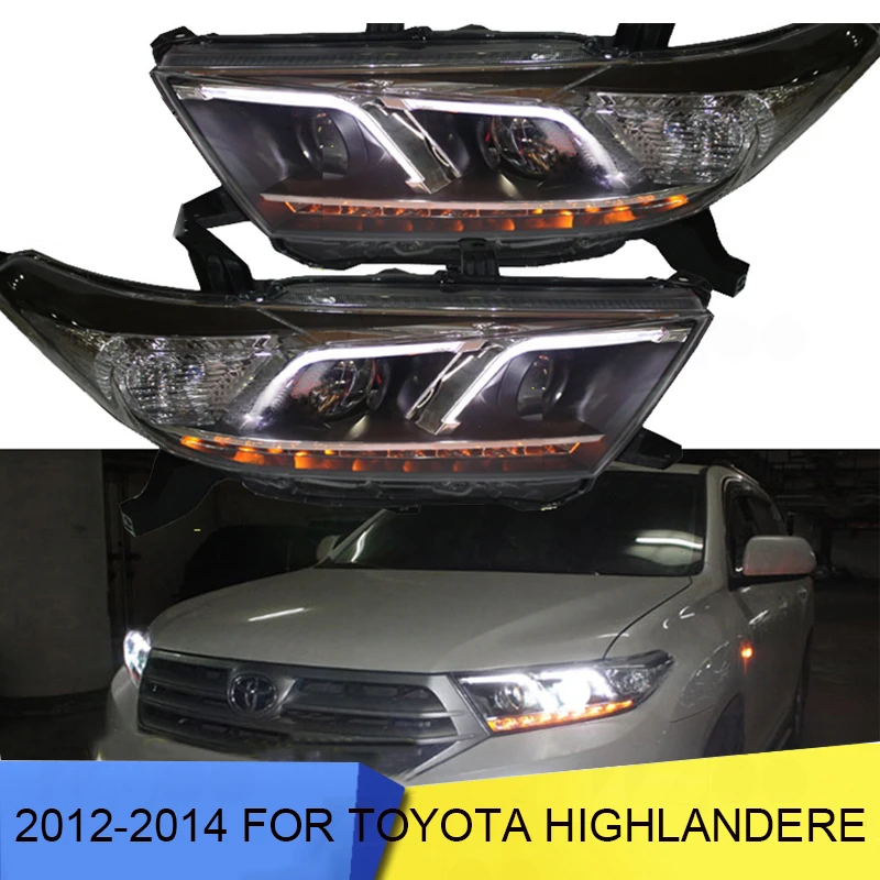2012-2014 фары для бампера toyota фара Highlander светодиодная… Kluger задние дневные ходовые