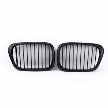 

Hot 2Pcs Matte Black Front Kidney Grille for BMW E39 5 Series 1998-2003