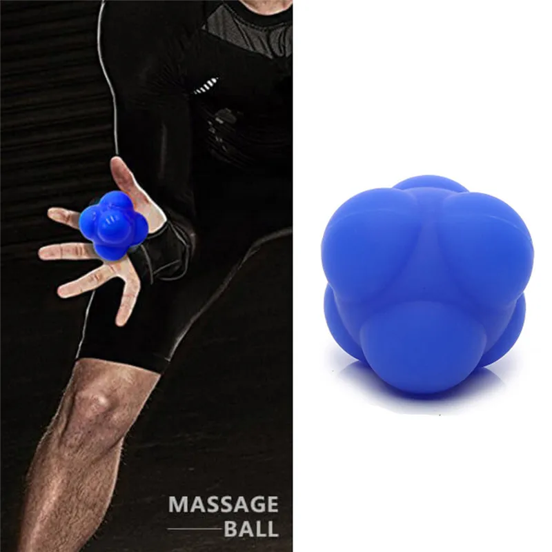 กีฬา Reaction Ball Hexagonal ซิลิโคน Ball Agility Joint การออกกำลังกาย