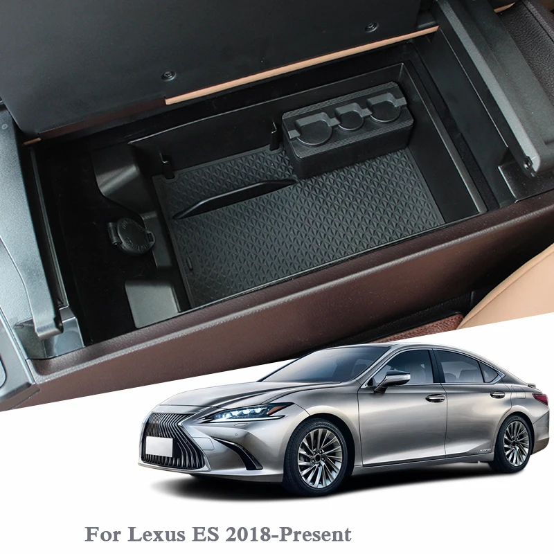 

Car Styling Car Armrest Storage Box For Lexus ES 2018-Present Center Console Armrest Storage Box Covers Auto Accessories