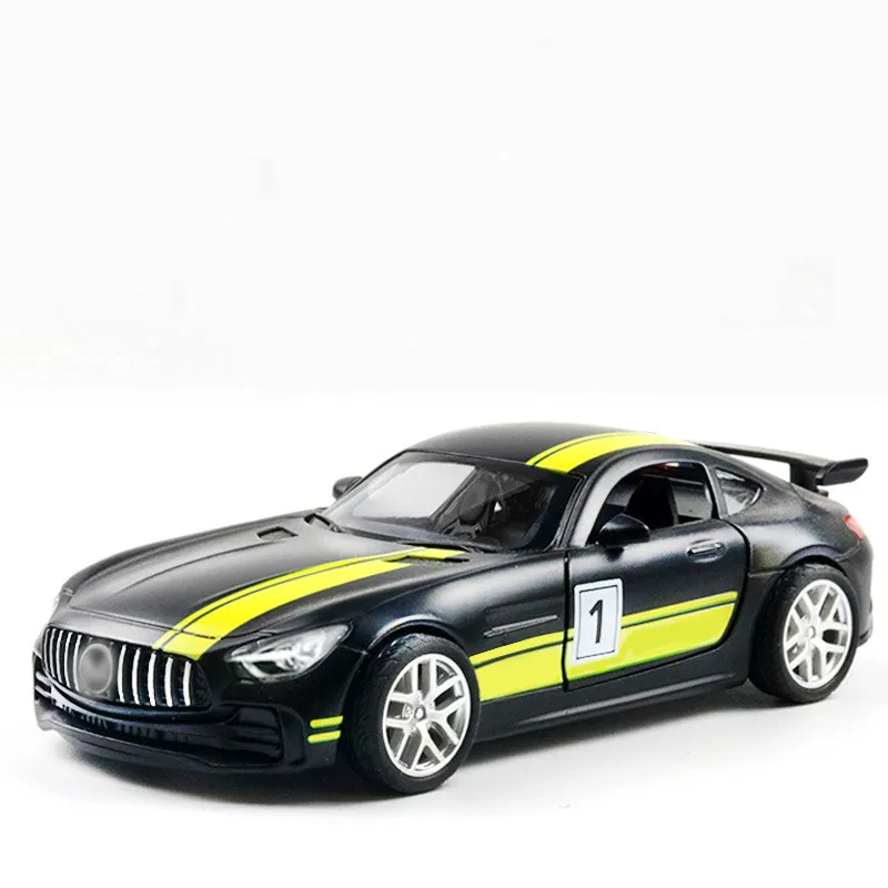 

1:32 Scale Alloy Racing Car Model Toy For Mercedes Benzs AMG GTR Sports Car Metal Toy Car For kids Gift With Original Box