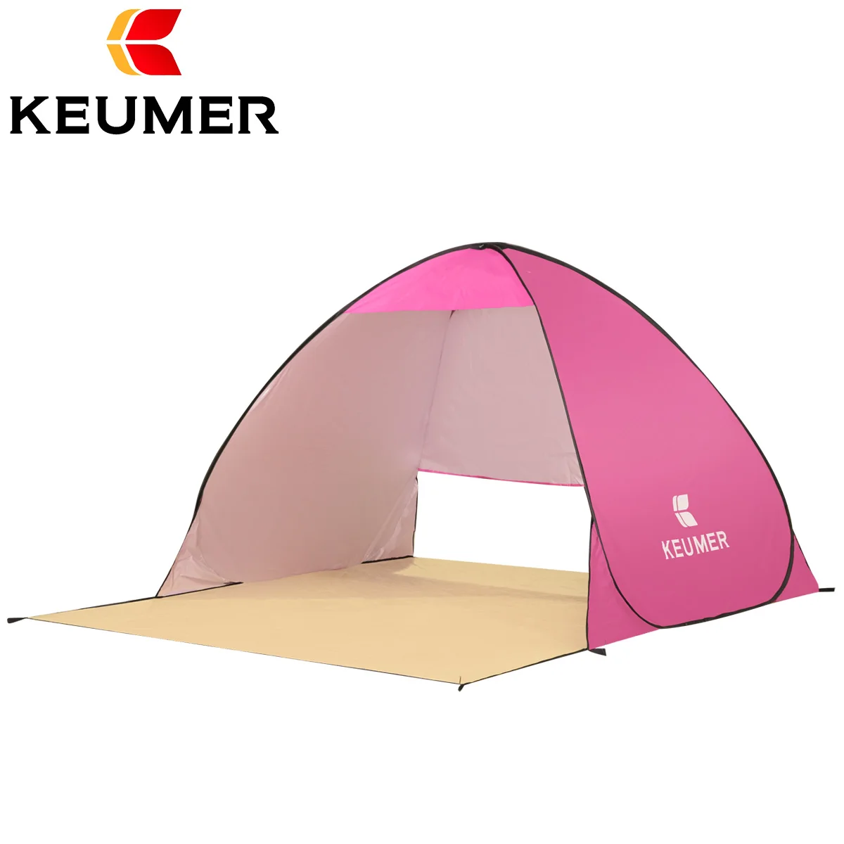 Keumer Automatic Packable Camping Tent UV-protection Pop Up Beach Tent Waterproof for Outdoor Recreation Tourist Tents