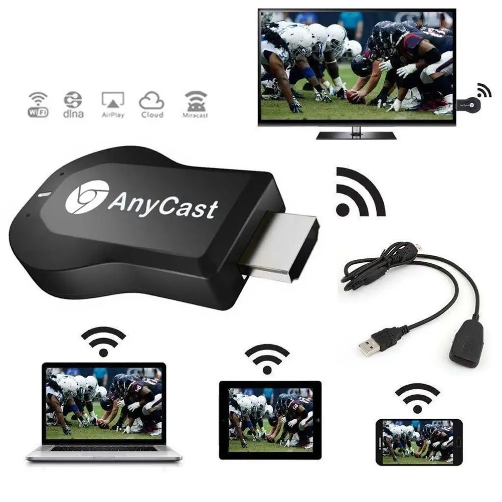 Адаптер HDMI Miracast DLNA Airplay адаптер для телевизора M2 Anycast HD1080P Android BHE3 | Электроника