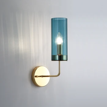 

Nordic Wall lamps Modern sconce wall light fixture Stairway LED Light In Post-modern Rustic Antique Edison Glass Spherical Shape