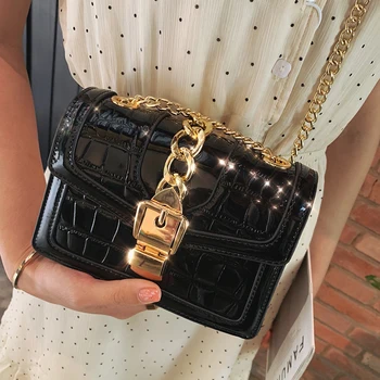 

European Fashion Simple Women's Designer Handbag 2018 New Quality PU Leather Women Tote bag Alligator Shoulder Crossbody Bags