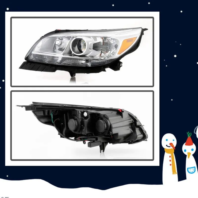 SulinsoFor 2013 Chevy Malibu Заводские галогенные проекторы, фары в сборе для водителя и пассажира по ACANII