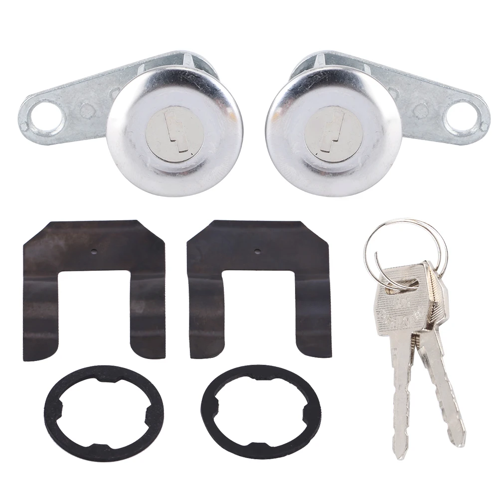 2pcs Car Door Lock Cylinder Set With 2 Keys For Ford 1988 1989 1990