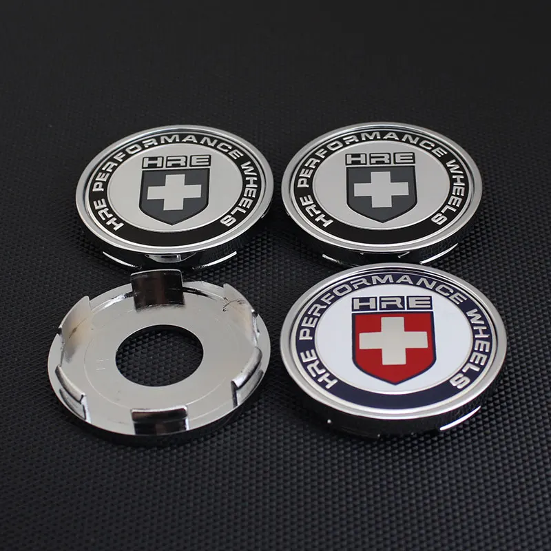 4pcs/lot 63MM/59MM HRE Emblem Badge Wheel Center Hub Caps Enjoliveur