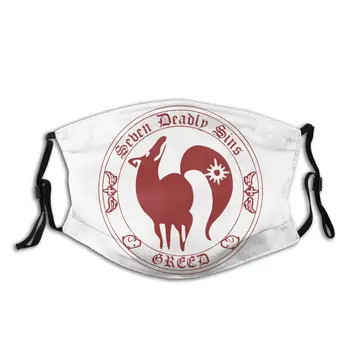 

The Seven Deadly Sins Non-Disposable Mouth Face Mask Greed Anti Haze Dust Mask With Filters Protection Respirator Muffle