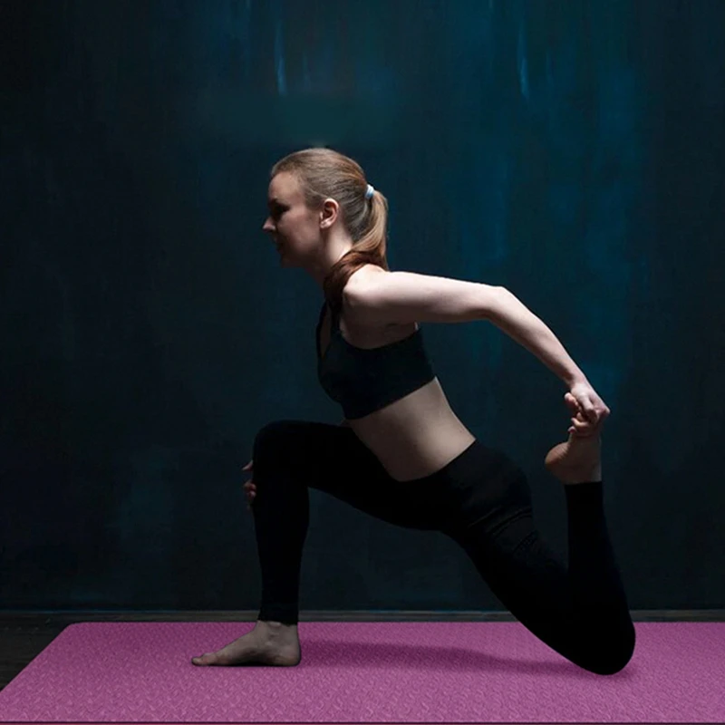 

183*61*0.6CM TPE Exercise Yoga Mat Gym Workout Pilates Fitness Training Non-Slip Sport Balance Pads Lose Weight