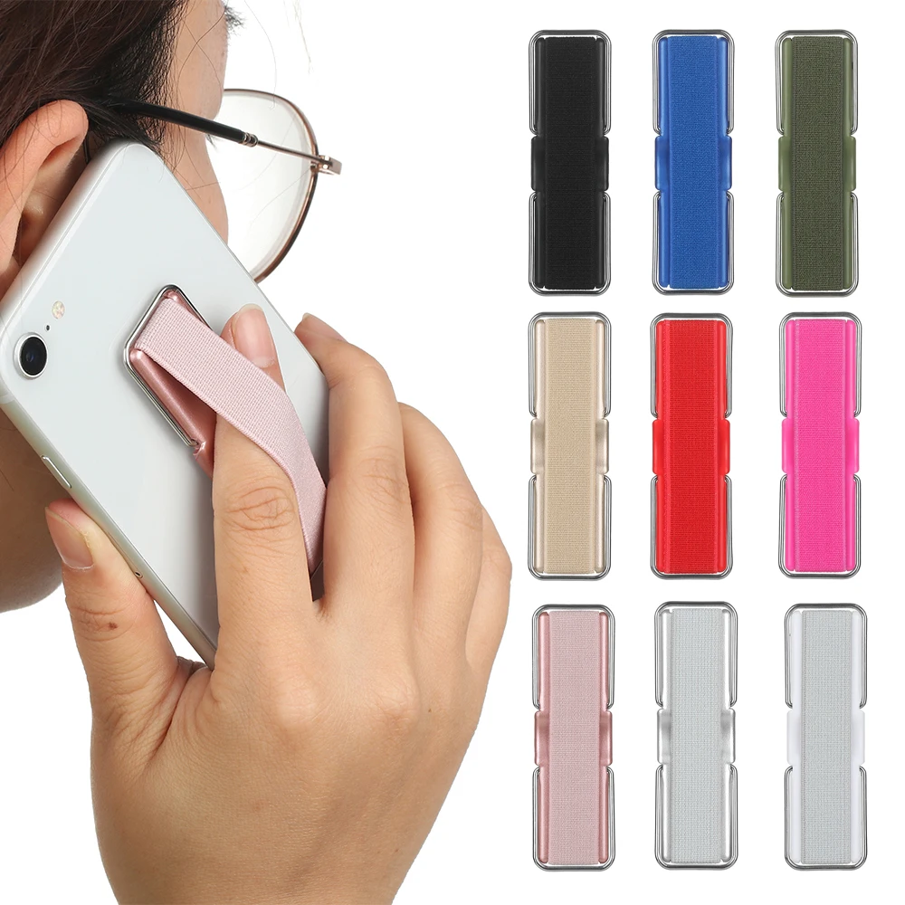 Universal Elastic Phone Grip Strap with Stand - Secure and Convenient Attachment