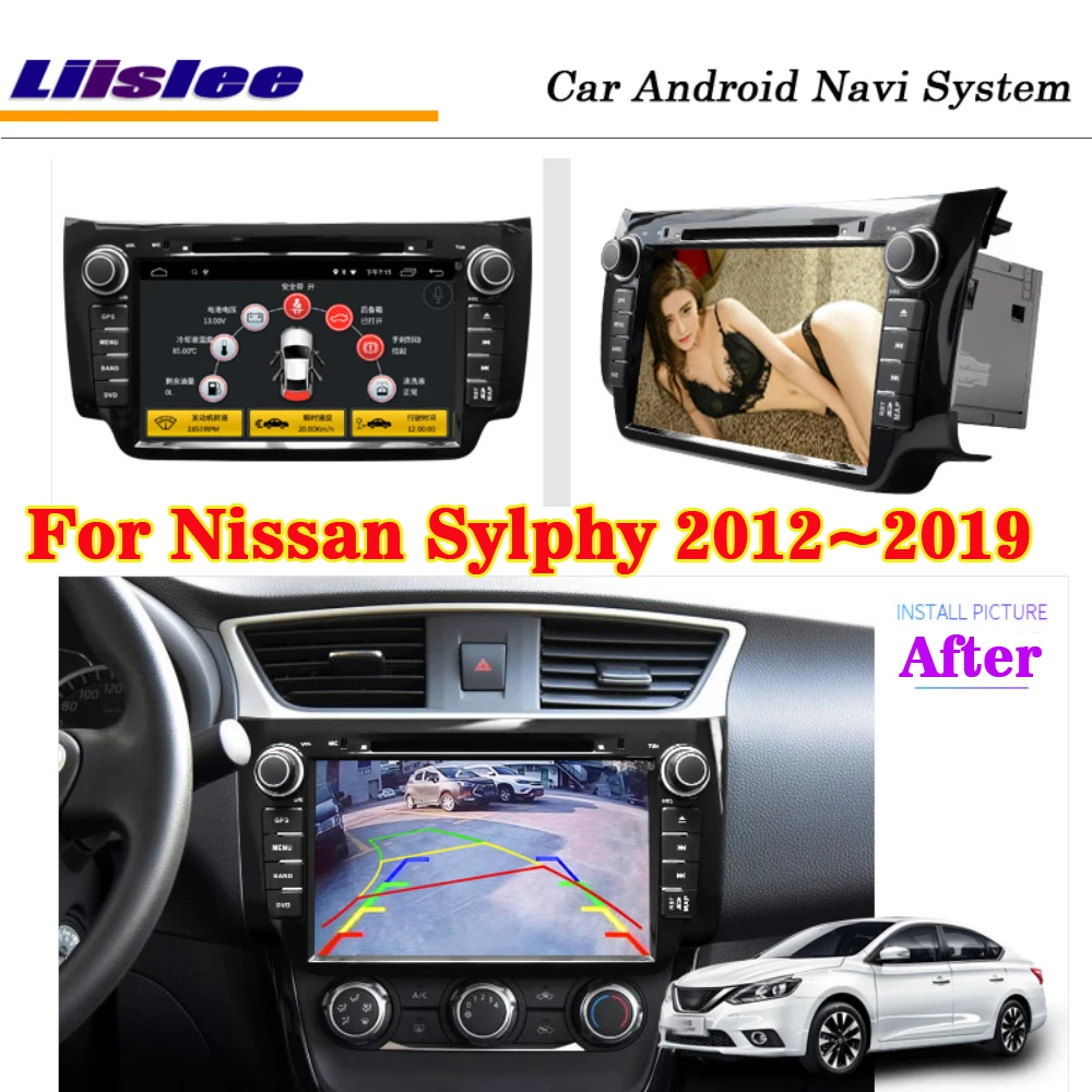 Liislee 9 дюймов Android для Nissan Sylphy 2012~ стерео автомобильный экран Carplay камера gps DVD BT Wifi Navi Карта Навигация медиа
