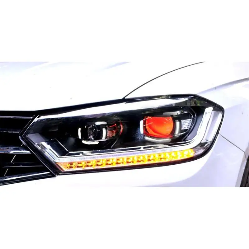Luces Para автомобильные аксессуары светодиодные автомобильные запчасти Drl лампа в сборе Cob автомобильное освещение фары Задние фары 16 для Volkswagen Bora