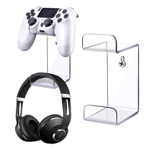 Aliexpress - Wall Mount Controller Rack Video Game Handle Bracket Headphone Stand Holer Compatible with PS3/PS4/PS5